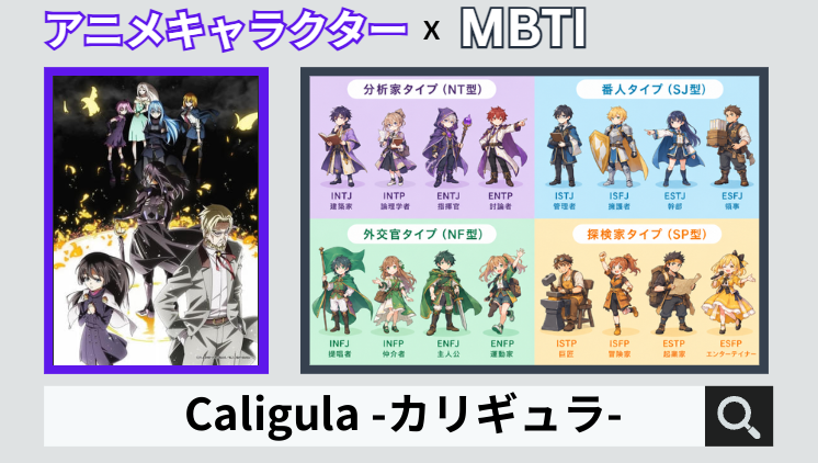 Caligula -カリギュラ-のキャラクターMBTI一覧