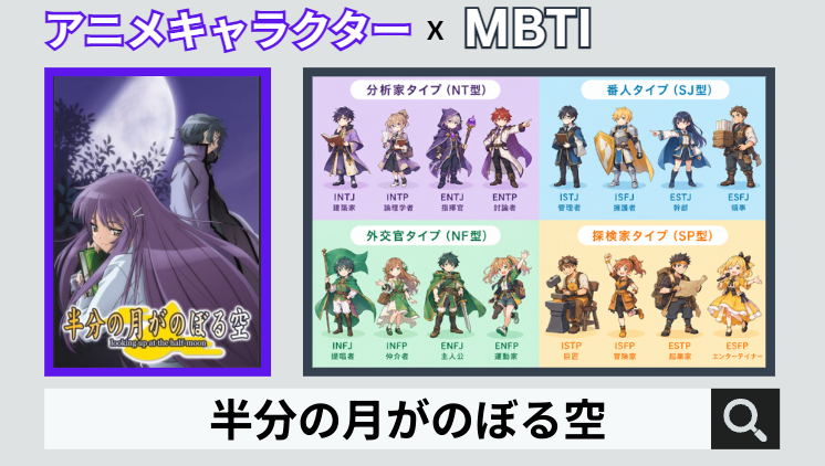 半分の月がのぼる空のキャラクターMBTI一覧