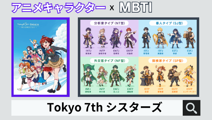 Tokyo 7th シスターズのキャラクターMBTI一覧