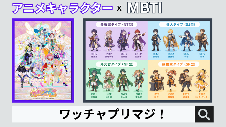 ワッチャプリマジ！のキャラクターMBTI一覧