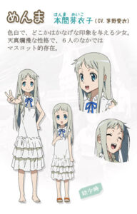 本間 芽衣子 (めんま)